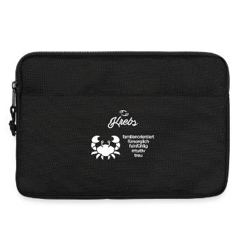 Sternzeichen Krebs - Laptoptasche 13" - Schwarz - Vorne