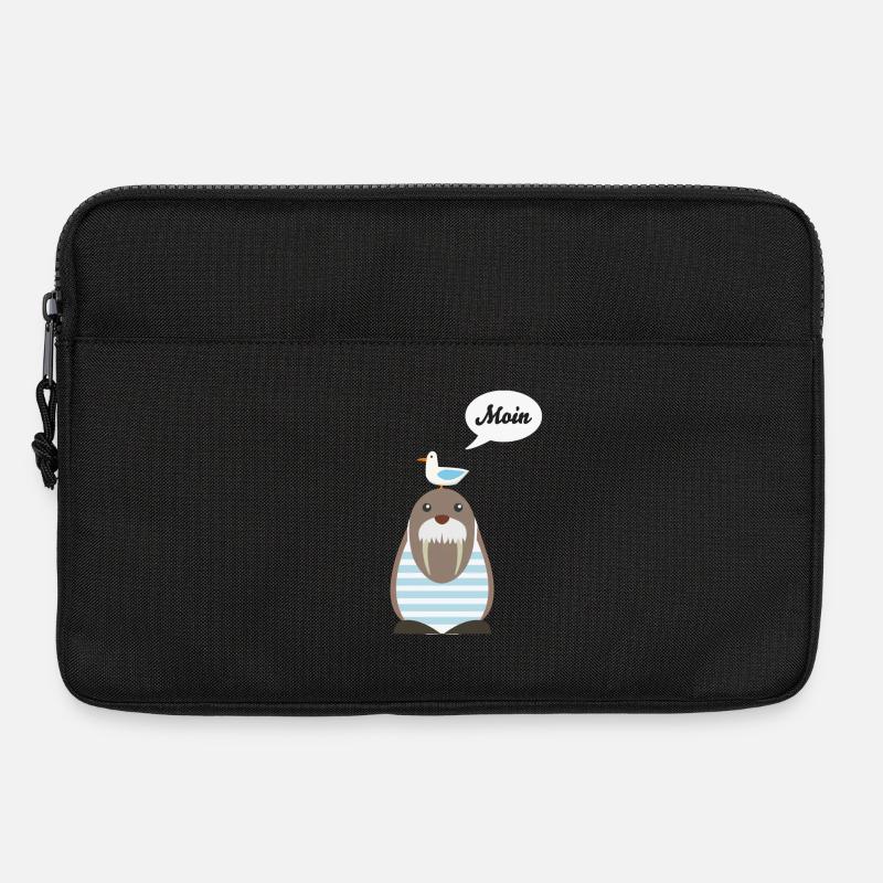 Moin, Seelöwe, Möwe - Laptoptasche 13" - Schwarz
