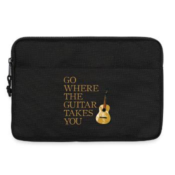 Gitarren Weg - Laptoptasche 13" - Schwarz - Vorne