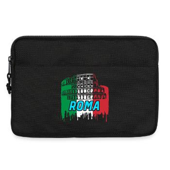 Rome / Gift / Gift Idea - Laptop bag 13" - black - Front