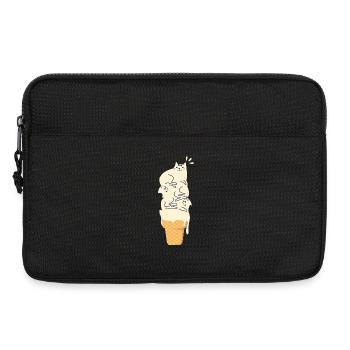 Chat sur glace Chat chat de la maison cadeau - Sacoche pour ordinateur portable 13 pouces - noir - Devant