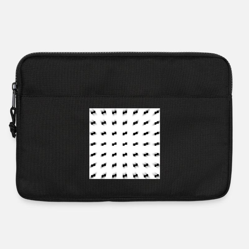 Schwarzweiß Kunst - Laptoptasche 13" - Schwarz