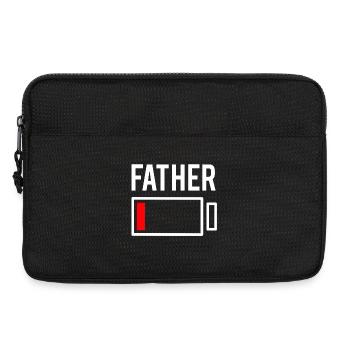 Vater Vatertag Papa Dad Partnerlook JGA Verlobung - Laptoptasche 13" - Schwarz - Vorne