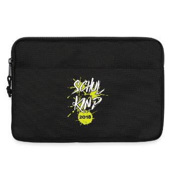 Kita Abgänger Schulkind Einschulung Kindergarten - Laptoptasche 13" - Schwarz - Vorne