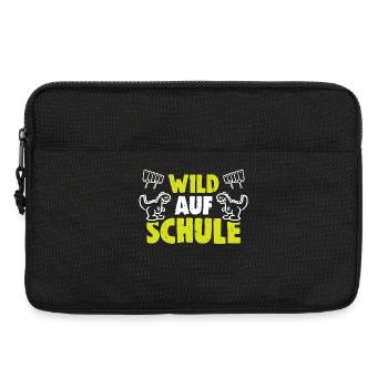 Kita Abgänger Schulkind Einschulung Kindergarten - Laptoptasche 13" - Schwarz - Vorne