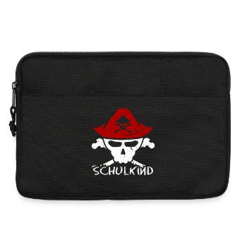 Kita Abgänger Schulkind Einschulung Kindergarten - Laptoptasche 13" - Schwarz - Vorne