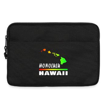 Hawaii Honolulu with Map / Gift Map - Laptop bag 13" - black - Front