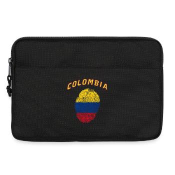 Kolumbien Fingerabdruck / Geschenk Flagge - Laptoptasche 13" - Schwarz - Vorne