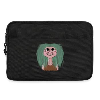 Norway troll girl vacation fjord mythology - Laptop bag 13" - black - Front