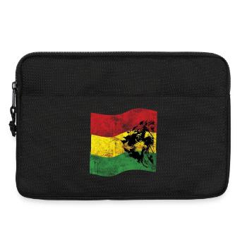 Lion Reggae Fahne - Laptoptasche 13" - Schwarz - Vorne