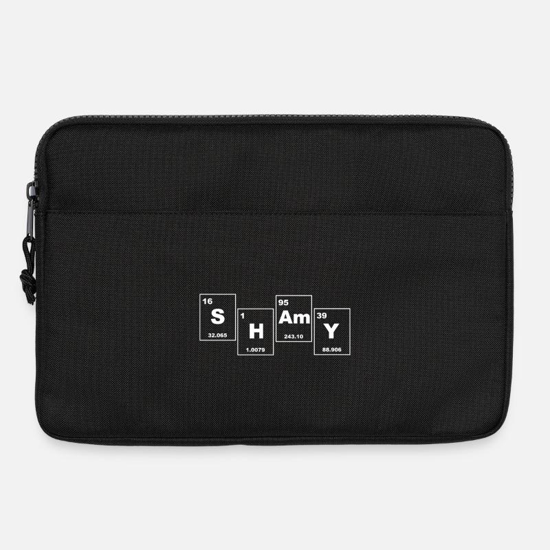 SHAMY Periodic Table Typography - Laptop bag 13" - black