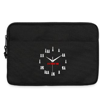 Es ist Schachzeit Shirt - Laptoptasche 13" - Schwarz - Vorne