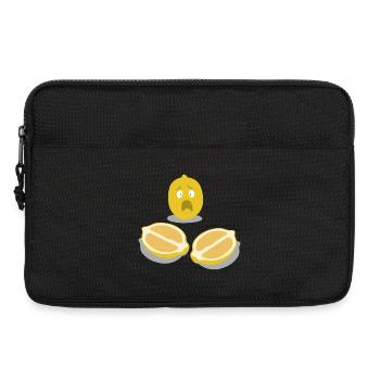 Sorgenlemon caractère citron - Sacoche pour ordinateur portable 13 pouces - noir - Devant