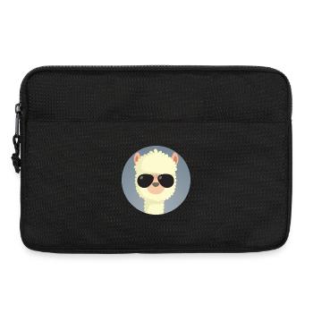 Alpaka Sonnenbrille Tier - Laptoptasche 13" - Schwarz - Vorne