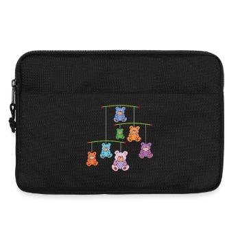 Mobilé mit Teddybären - Laptoptasche 13" - Schwarz - Vorne