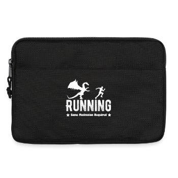 Running runner dragon fitness jogging gift cool - Laptop bag 13" - black - Front