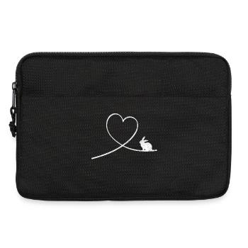 Lapin lapin lapin cadeau - Sacoche pour ordinateur portable 13 pouces - noir - Devant