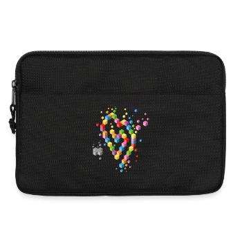 Geek Heart - Laptop bag 13" - black - Front