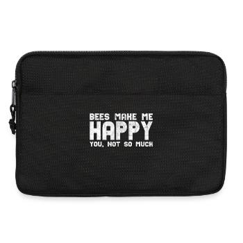 Bee beekeeper bees - Laptop bag 13" - black - Front