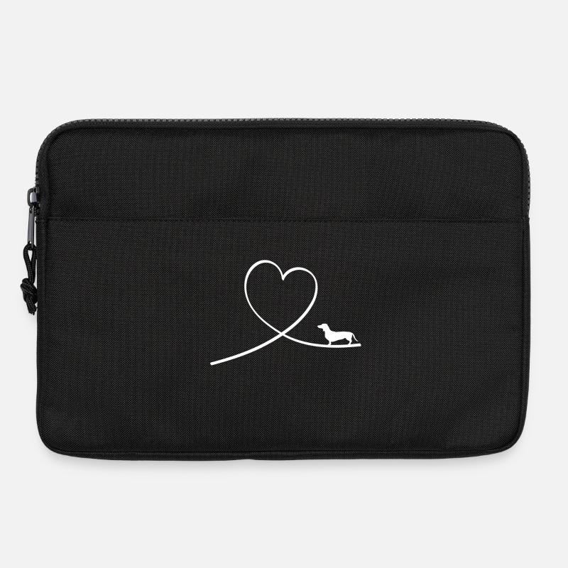 Dachshund I Dackelliebhaber Geschenk I Hund - Laptoptasche 13" - Schwarz
