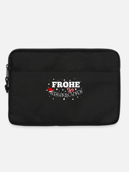 Frohe Weihnachten - Laptoptasche 13" - Schwarz
