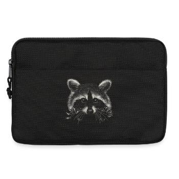Waschbär - Laptoptasche 13" - Schwarz - Vorne