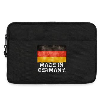 Drapeau Made in Germany – Style vieilli - Sacoche pour ordinateur portable 13 pouces - noir - Devant