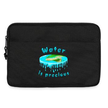 Wasser ist kostbar - Laptoptasche 13" - Schwarz - Vorne