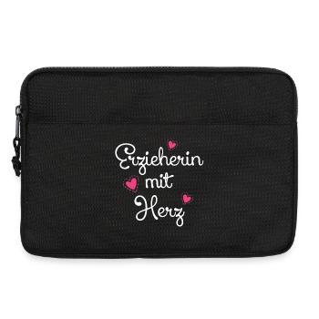 Erzieherin Erzieher Kita Pflege Hort Betreuung - Laptoptasche 13" - Schwarz - Vorne