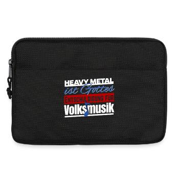Heavy Metal Volksmusik Schlager Énonciation drôle - Sacoche pour ordinateur portable 13 pouces - noir - Devant