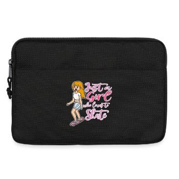 Skateboard - Laptoptasche 13" - Schwarz - Vorne