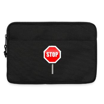 STOP - Laptoptasche 13" - Schwarz - Vorne