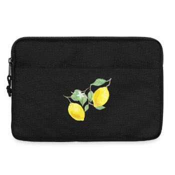 Zitronen - Laptoptasche 13" - Schwarz - Vorne