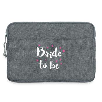 Bachelorette Party Bride Groom Wedding - Laptop bag 13" - heather grey - Front
