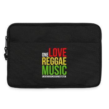 One Love Reggae Musik Design - Laptoptasche 13" - Schwarz - Vorne