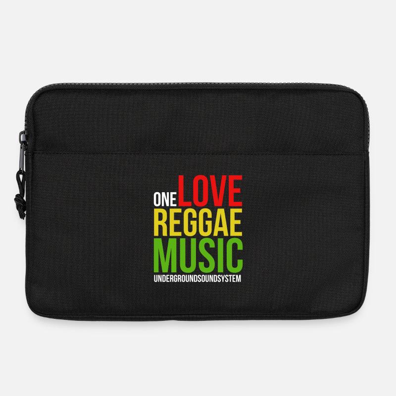 One Love Reggae Musik Design - Laptoptasche 13" - Schwarz