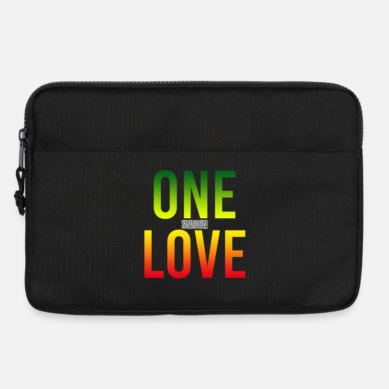 One Love Gradient: Einheit in Farbe - Laptoptasche 13" - Schwarz