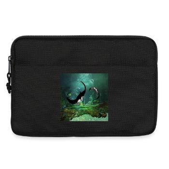 Superbe couverture de rayons sur les basses eaux - Sacoche pour ordinateur portable 13 pouces - noir - Devant