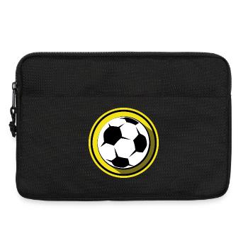 Football Dortmund Illustration de ballon Symboles Couleurs - Sacoche pour ordinateur portable 13 pouces - noir - Devant