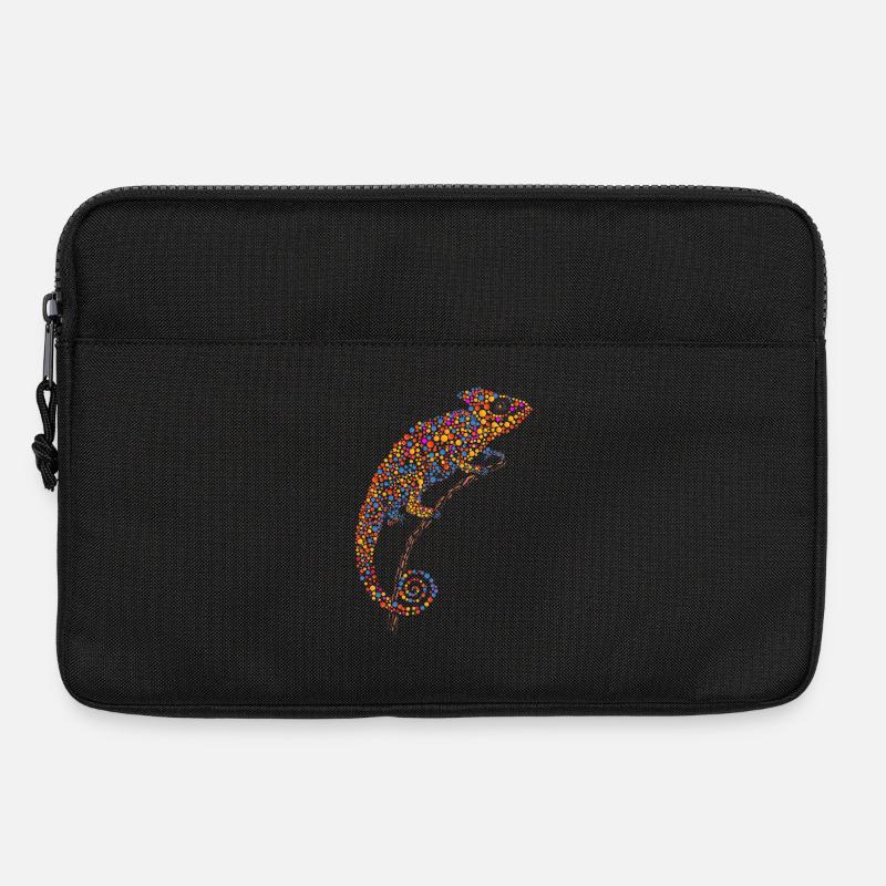 Chamäleon Nettes farbiges Chamäleon - Laptoptasche 13" - Schwarz