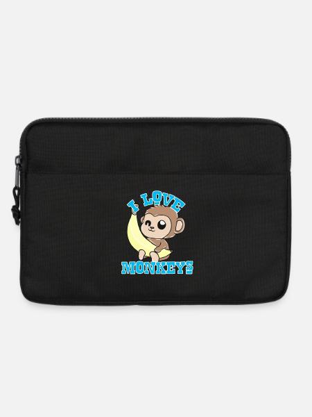 Affen - Laptoptasche 13" - Schwarz