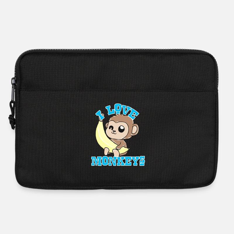 Affen - Laptoptasche 13" - Schwarz