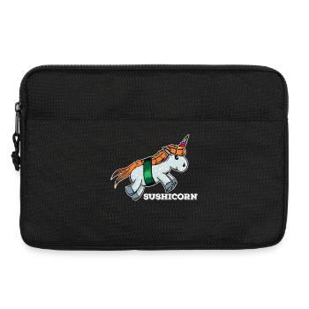 Sushi Einhorn Japan Essen Japanisch Lieblingsessen - Laptoptasche 13" - Schwarz - Vorne