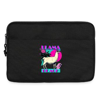 Llama Beach - Laptoptasche 13" - Schwarz - Vorne
