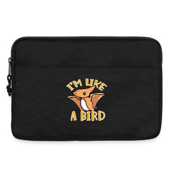Dinosaurier Vogel - Laptoptasche 13" - Schwarz - Vorne