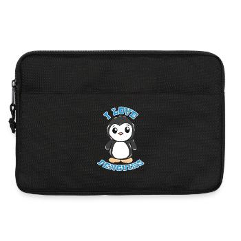 Pinguin - Laptoptasche 13" - Schwarz - Vorne