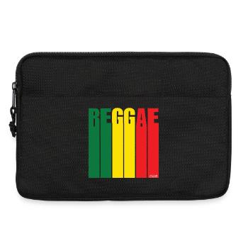 Bannière Reggae Color Block - Sacoche pour ordinateur portable 13 pouces - noir - Devant