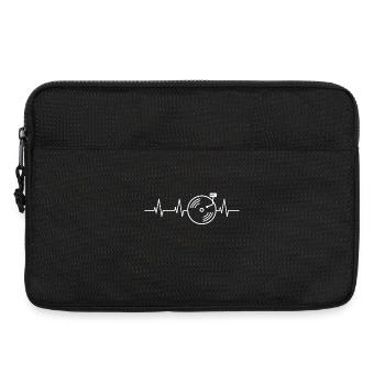 DJ heartbeat - Laptop bag 13" - black - Front