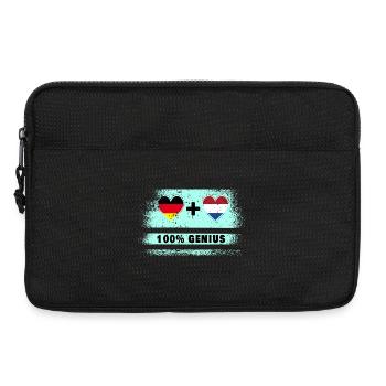 Allemagne et Pays-Bas 100 % génial / cadeau - Sacoche pour ordinateur portable 13 pouces - noir - Devant