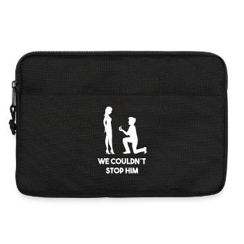 Bachelor Party Wedding Party Funny Saying - Laptop bag 13" - black - Front
